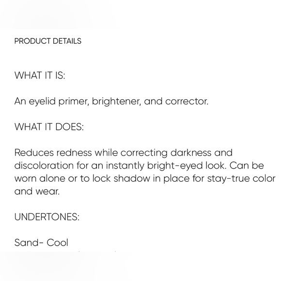 Eye lid primer/eye base/Trish McEvoy/Color SAND/NEW - Picture 4 of 4